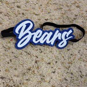 Custom made Glitter Bears Headband
